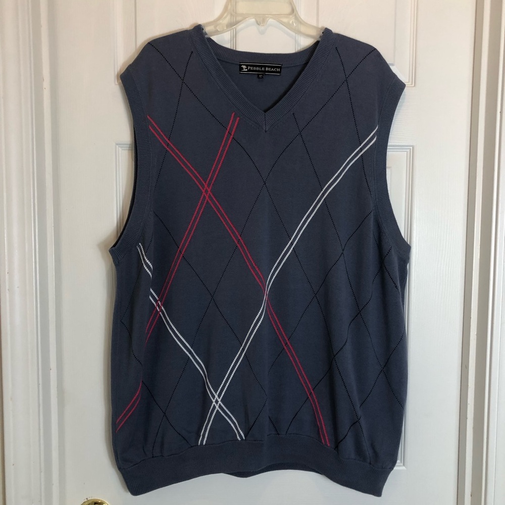 Pebble Beach Men’s Sleeveless V-Neck Sweater Vest. Size XXL